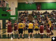 Riley free throw. Photo by Dawn Ballou, Pinedale Online.