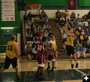 Taking a shot. Photo by Dawn Ballou, Pinedale Online.