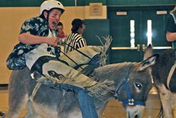 Donkey ball. Photo by Rawlins, Pinedale Roundup.