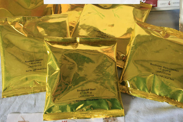 Mylar pouches. Photo by Dawn Ballou, Pinedale Online.