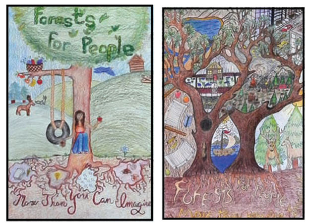 Poster contest winners. Photo by Sublette County Conservation District.