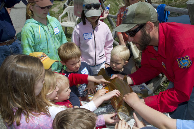 Fish ID. Photo by Mark Gocke, Wyoming Game & Fish.