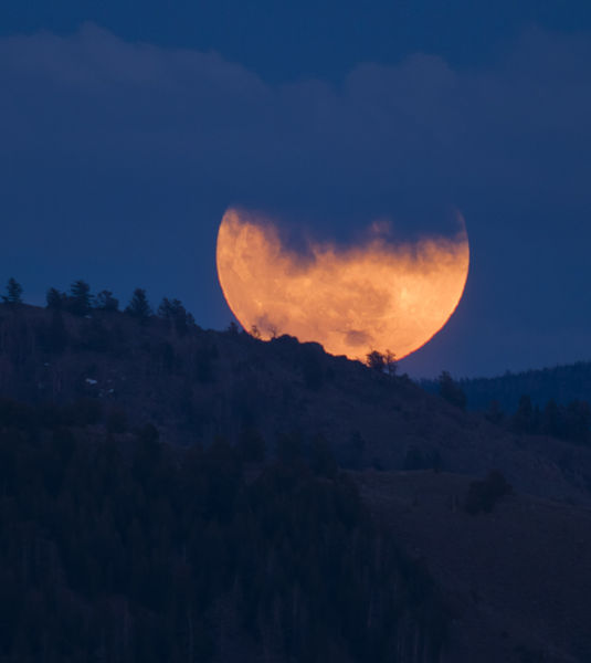 Super Moon. Photo by Dave Ball.