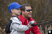 Casting. Photo by Pinedale OnlineMark Gocke, Wyoming Game & Fish.