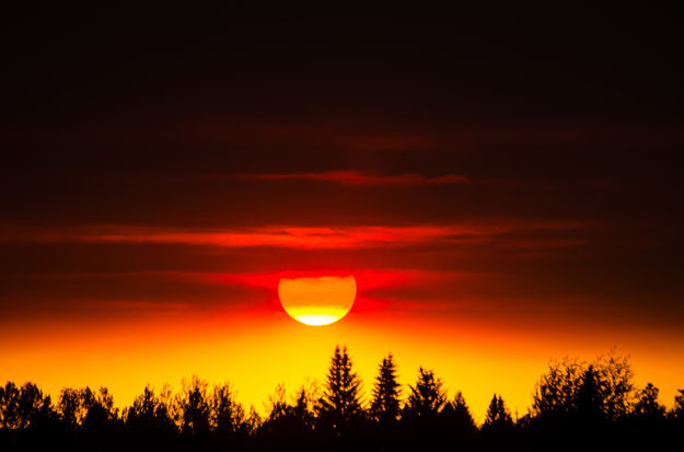 Fontenelle Fire Sunset. Photo by Dave Schultz.