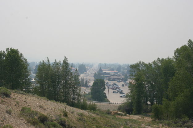 View from sledding hill. Photo by Dawn Ballou, Pinedale Online.