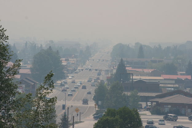 Smoky Pinedale. Photo by Dawn Ballou, Pinedale Online.