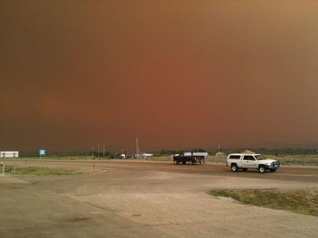 Smoke plume. Photo by Joe Zuback.