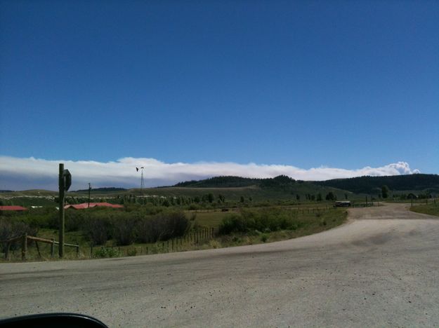 View from Upper Hoback Rd June 27. Photo by Joe Zuback.