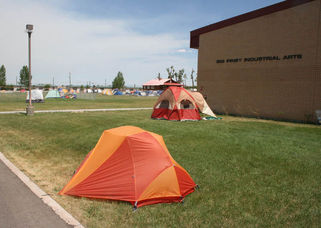 Tents. Photo by Dawn Ballou, Pinedale Online.