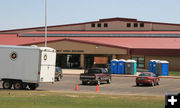 Big Piney High School Fire Camp. Photo by Dawn Ballou, Pinedale Online.