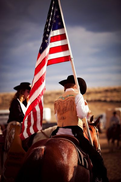 American flag. Photo by Tara Bolgiano, Blushing Crow Photography.