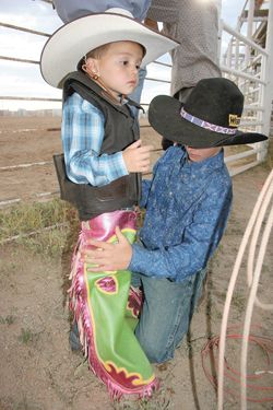 Mutton buster. Photo by Joy Ufford, Sublette Examiner.