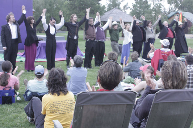 Wyoming Shakespeare Festival Company. Photo by Tim Ruland, Pinedale Fine Arts Council.