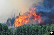 Fontenelle Fire. Photo by Tyler Foster, Sublette Examiner.