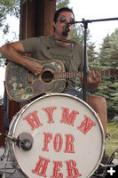 Wayne Waxing. Photo by Tim Ruland, Pinedale Fine Arts Council.