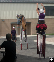 Long ways up there!. Photo by Dawn Ballou, Pinedale Online.