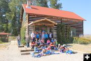 Visiting the homestead. Photo by Dawn Ballou, Pinedale Online.