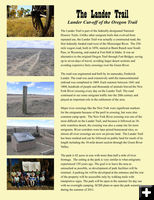Lander Trail info. Photo by Dawn Ballou, Pinedale Online.