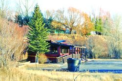 Fire destroys Cajun Cafe. Photo by Megan Neher, Pinedale Roundup.