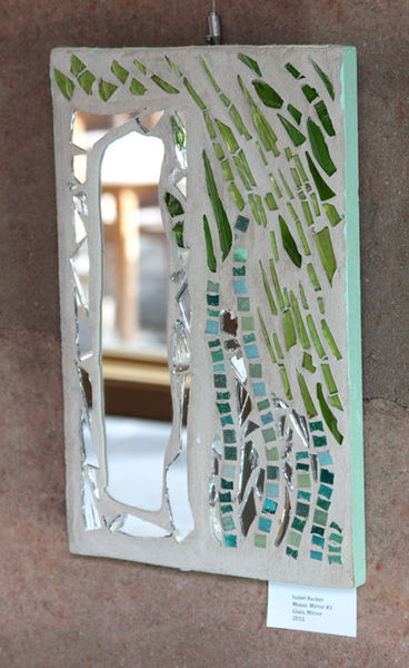 Glass and tile mirror. Photo by Isabel Rucker.