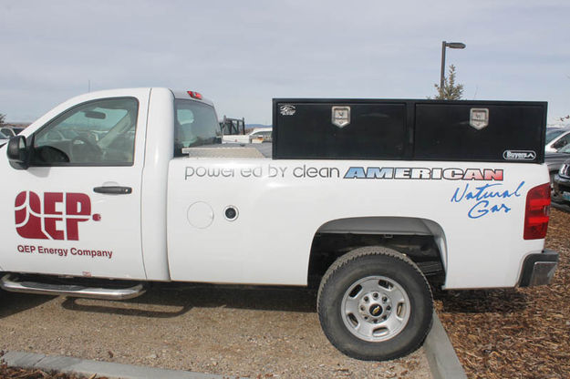 QEP truck. Photo by Dawn Ballou, Pinedale Online.