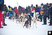 And they are off. Photo by Jess McGlothlin, Pinedale Roundup.