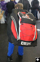 Big hockey bag. Photo by Dawn Ballou, Pinedale Online.