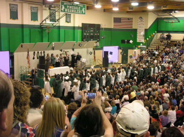 Hat Toss. Photo by Bob Rule, KPIN 101.1 FM Radio.