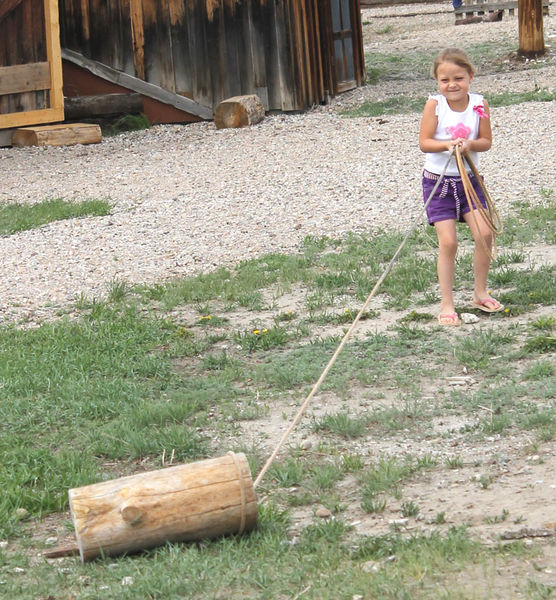 Roping - got him!. Photo by Cliint Gilchrist, Pinedale Online.