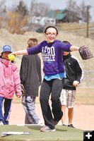 Heeere, batter, batter. Photo by Andrew Setterholm, Sublette Examiner.