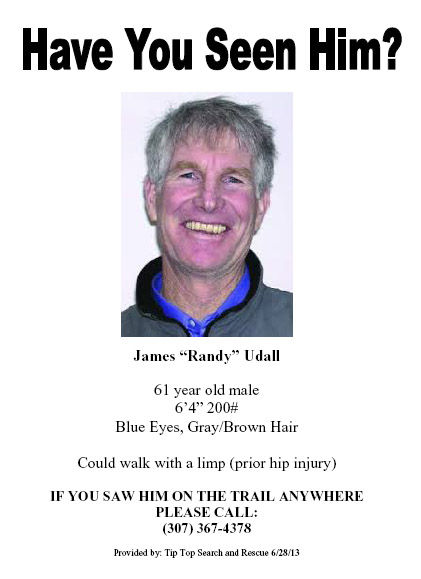 Missing Person. Photo by Sublette County Sheriffs Office.