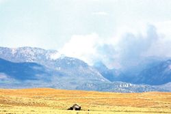 Wildfires. Photo by Matthew Manguso, Pinedale Roundup .