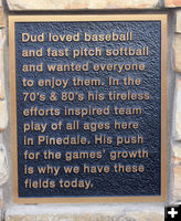 Plaque. Photo by Dawn Ballou, Pinedale Online.