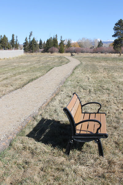 Park benches. Photo by Dawn Ballou, Pinedale Online.