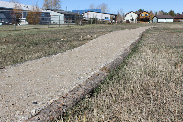 Raised pathway. Photo by Dawn Ballou, Pinedale Online.