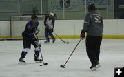 Puck drill. Photo by Nan Stinson .