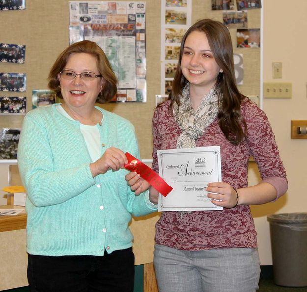 2nd Place Senior Historical Paper. Photo by Dawn Ballou, Pinedale Online.