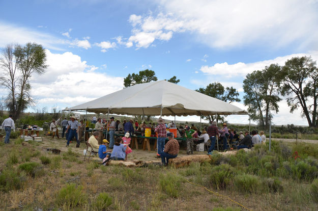 Food tent. Photo by Terry Allen.