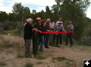 Park ribbon cutting. Photo by Dawn Ballou, Pinedale Online.