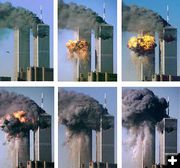 World Trade Center Attack. Photo by History.com.