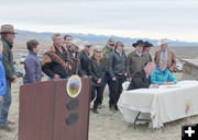 Signing ceremony. Photo by Dawn Ballou, Pinedale Online.