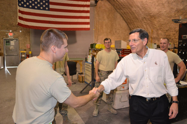 Wyoming Troops in Qatar. Photo by Senator Barrasso's office.