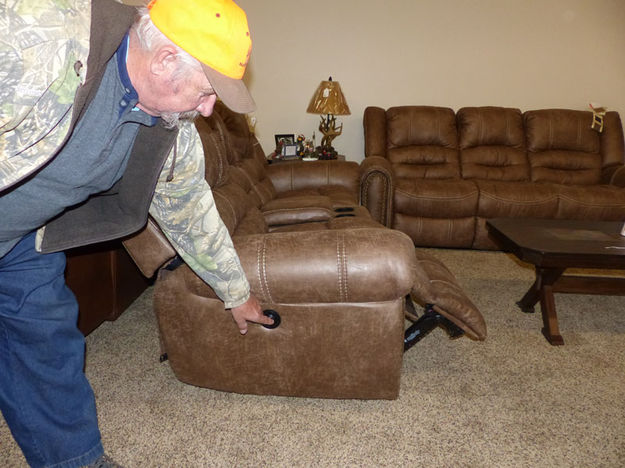 New electric recliners. Photo by Dawn Ballou, Pinedale Online.