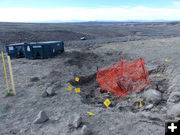 Removed soil. Photo by Dawn Ballou, Pinedale Online.