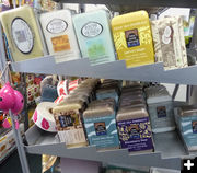 Organic soaps. Photo by Dawn Ballou, Pinedale Online.