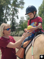 Outstanding Volunteer. Photo by MESA Therapeutic Horsemanship.