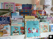 Quilting books. Photo by Dawn Ballou, Pinedale Online.