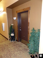 Apartment entry. Photo by Dawn Ballou, Pinedale Online.