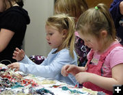 Having fun at the Library. Photo by Dawn Ballou, Pinedale Online.